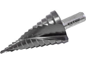 Lépcsős fémfúró HSS-Co, spirál, 13 lépcsős (4-39 mm, 3 mm lépcsők), befogás: 12 mm