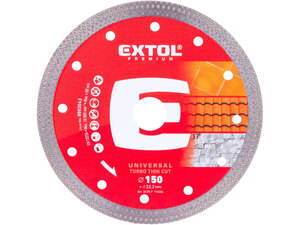 Gyémántvágó, ipari korong, TURBO Thin Cut, extra vékony vágás: 1,6 mm vastagság; 150×22,2mm, száraz és vizes vágásra