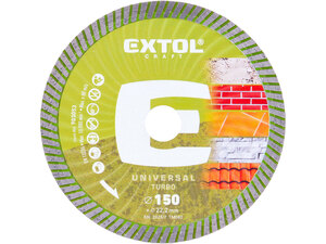 Gyémántvágó TURBO, száraz és vizes vágásra, 150x22,2x2,4mm